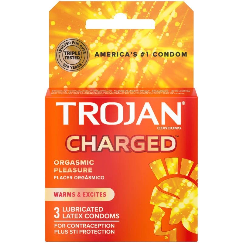 Preservativo Trojan Charged 3 Unid